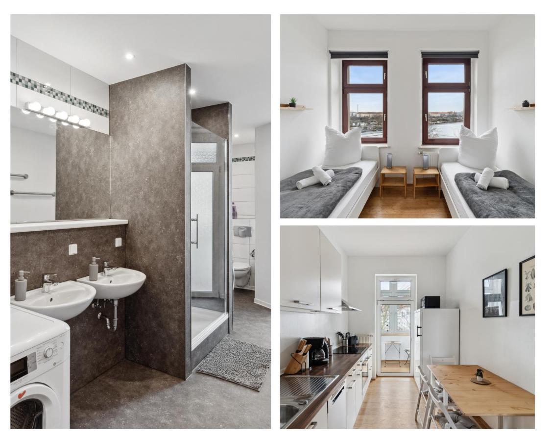 Apartment Fuer 13 Gaeste, 5 Schlafzimmer, 2 Baeder, 2 Loggia'S, Leipzig Zentrum Ost Zewnętrze zdjęcie
